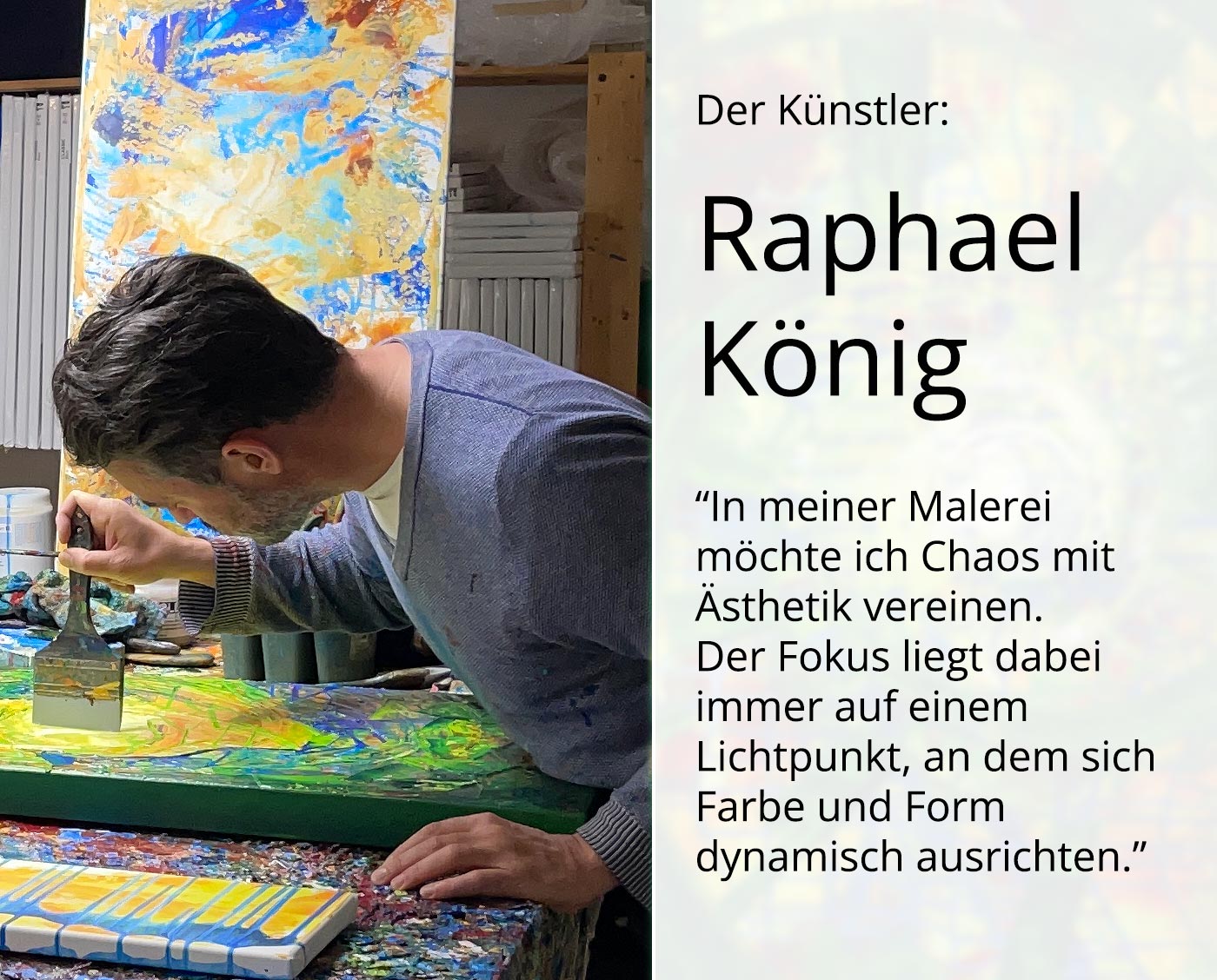Abstrakte Malerei, R.König: "Fragile Realität", Unikat/Original