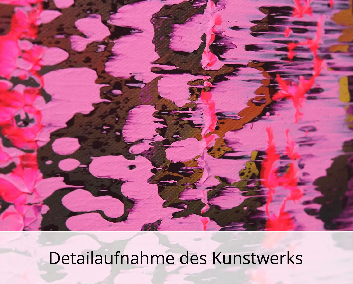 K. Sokoll: "Himbeereis bei Nacht", Originalgemälde (Unikat)