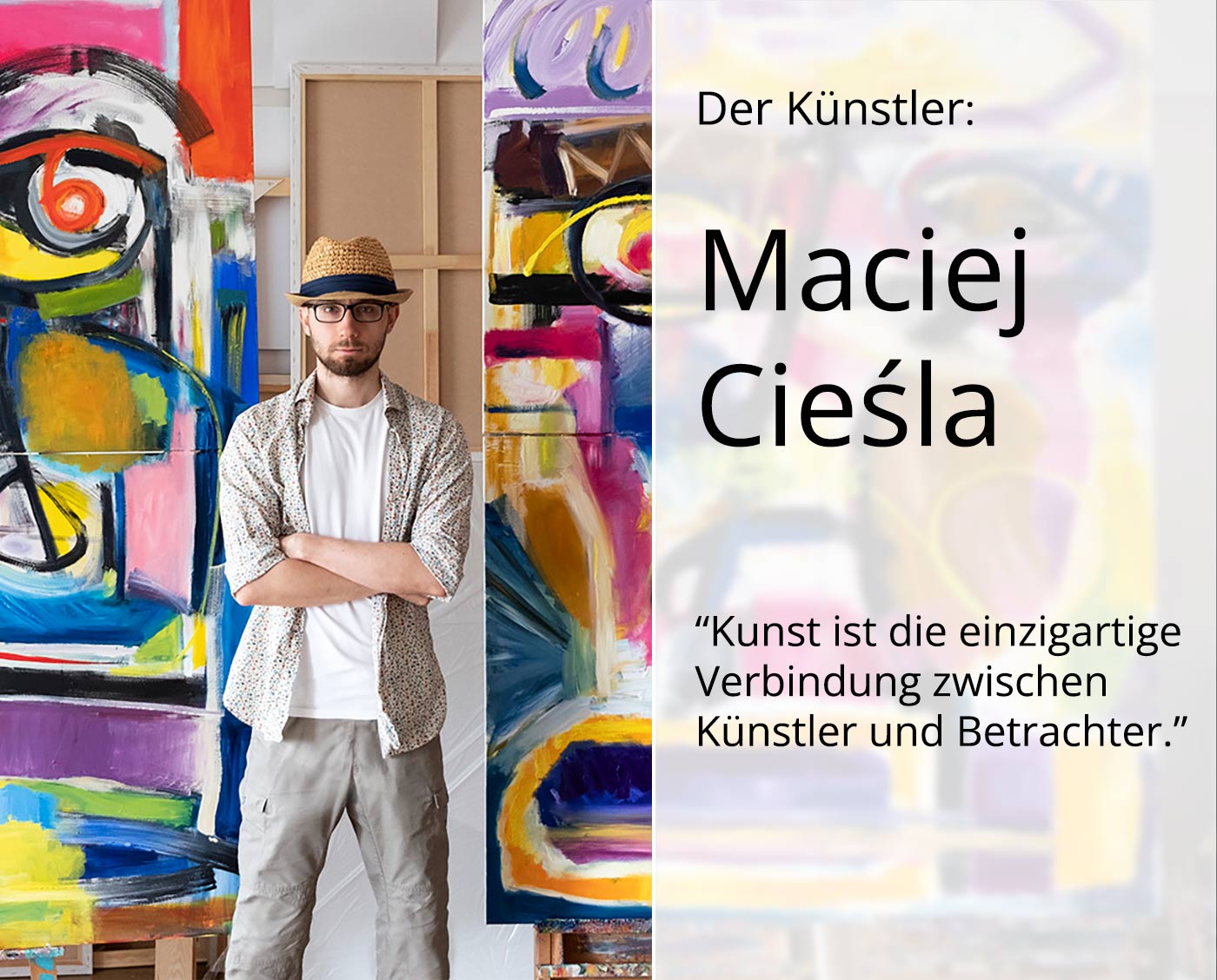 Sonderedition, Monatsgemälde als Kunstdruck v. Maciej Cieśla: "Waldgeister 06 2019", Nr. 7/250