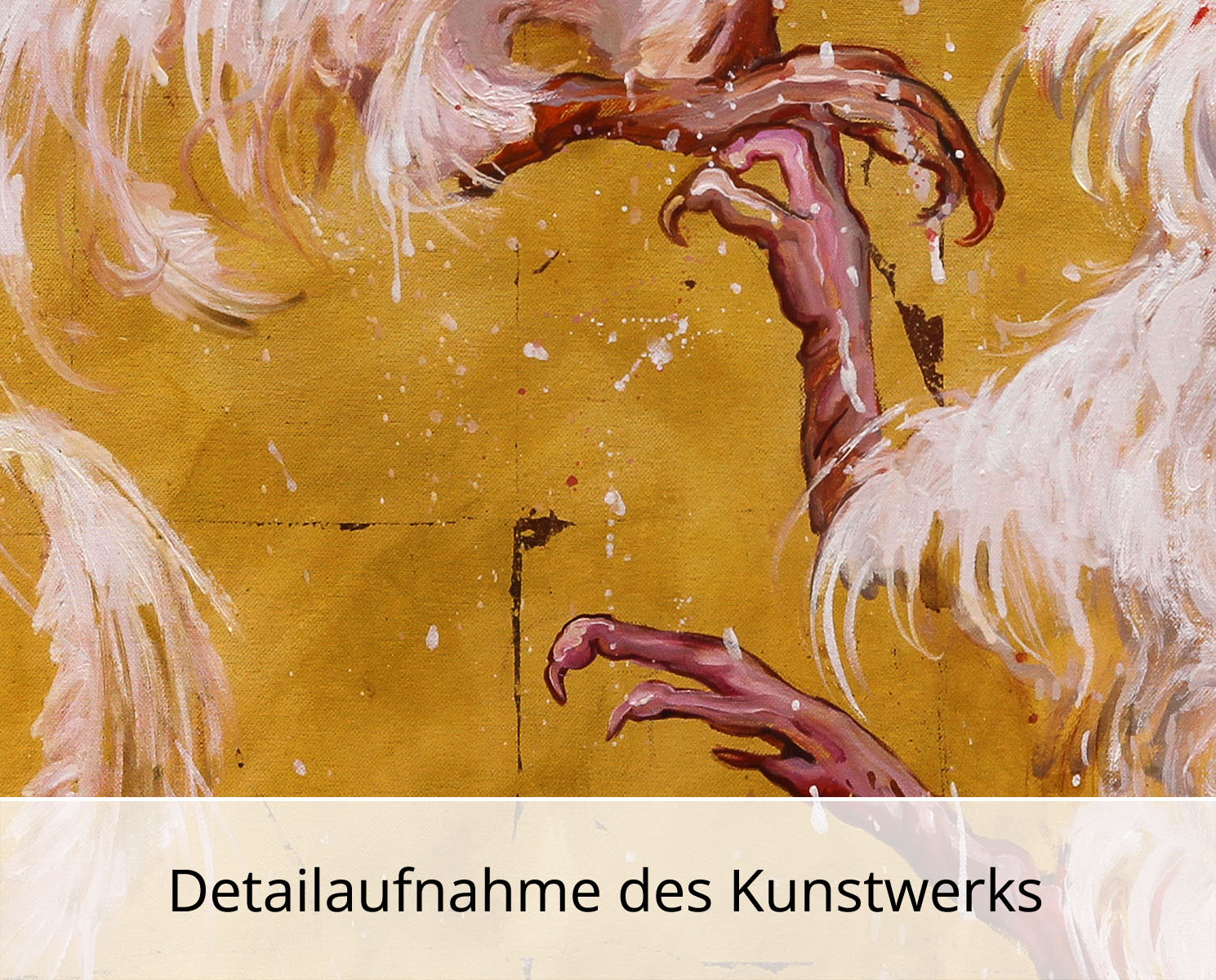 Signierter Kunstdruck: Hahnenkampf, I. Bugoslavska, Edition