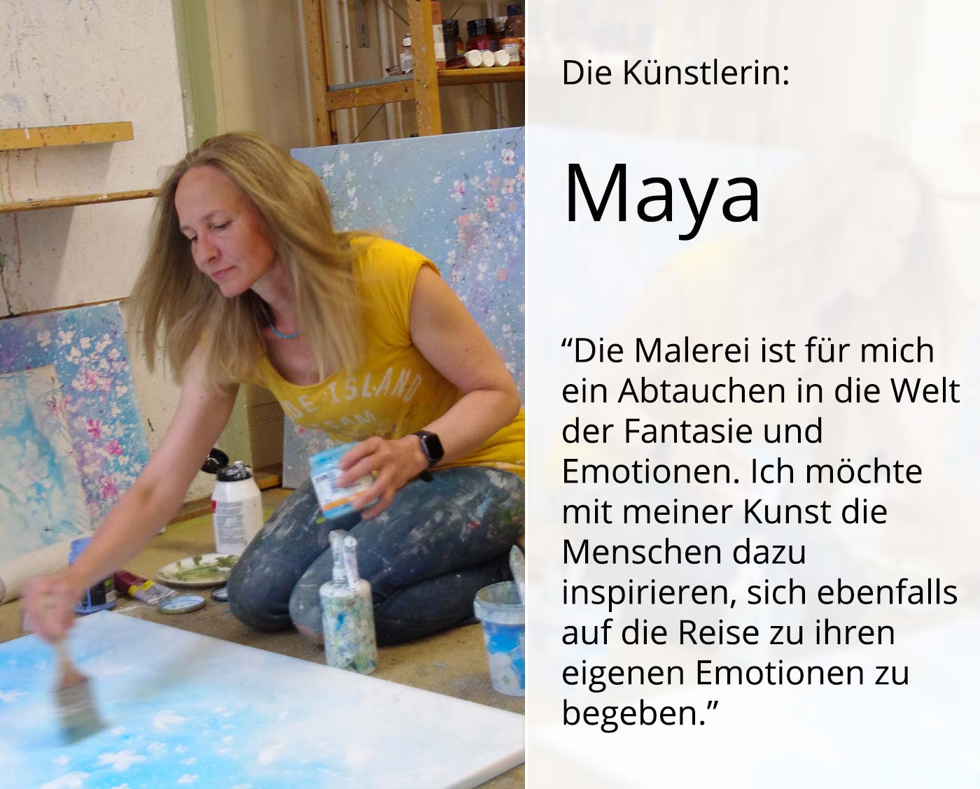 Maya: "Urgewalten", Originale Acrylbilder (Unikat)