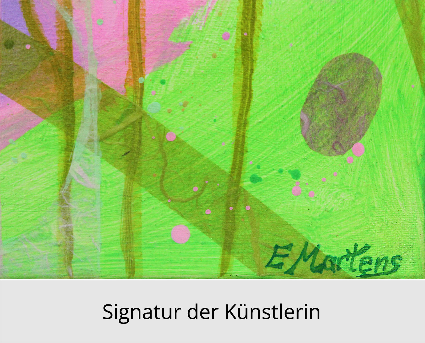 Abstrakte Malerei von Ewa Martens: "Himmlische Melodie IX", Original/Unikat