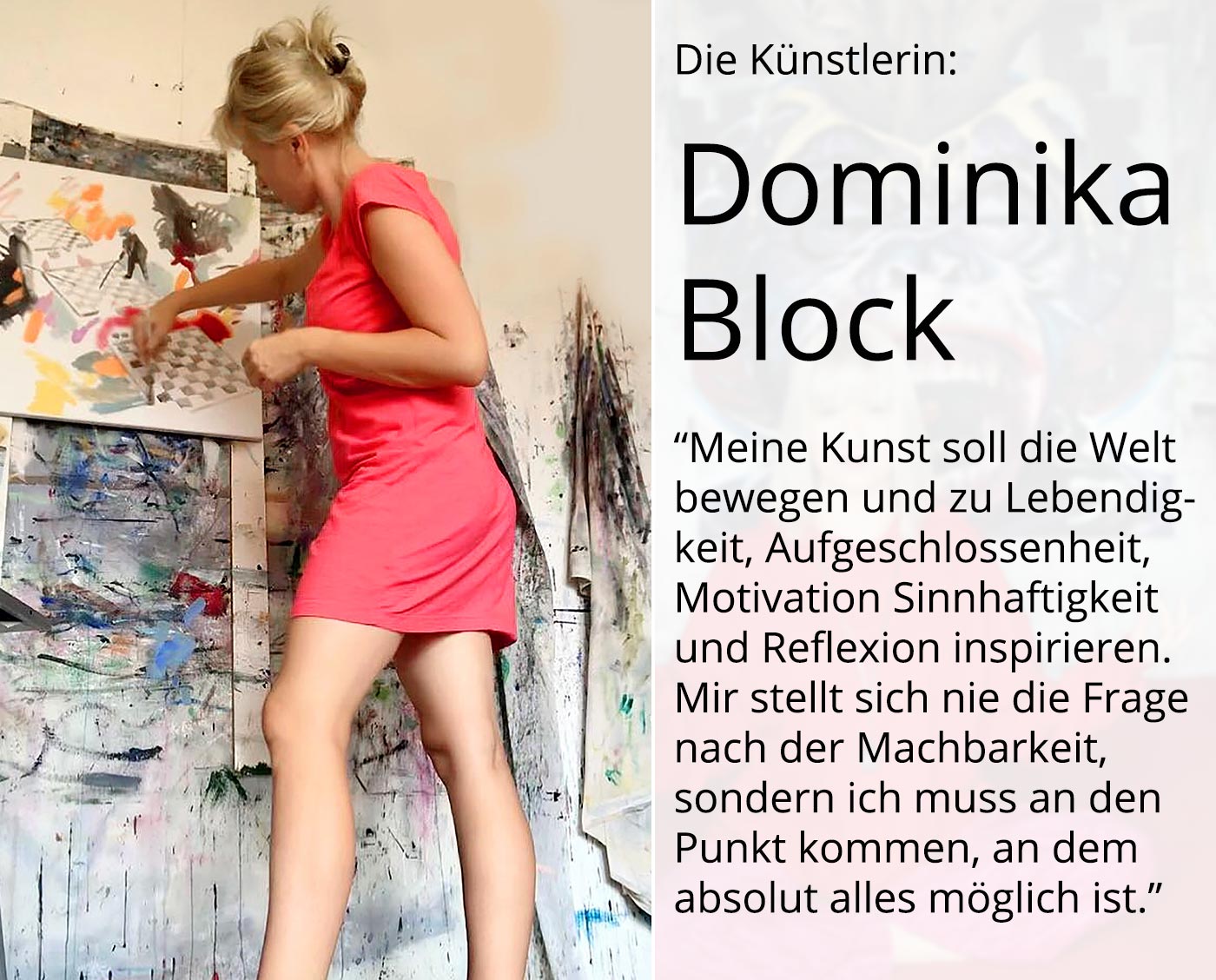 D. Block: "Das Mansion du Corbusier", Original/Unikat, zeitgenössische Acrylmalerei