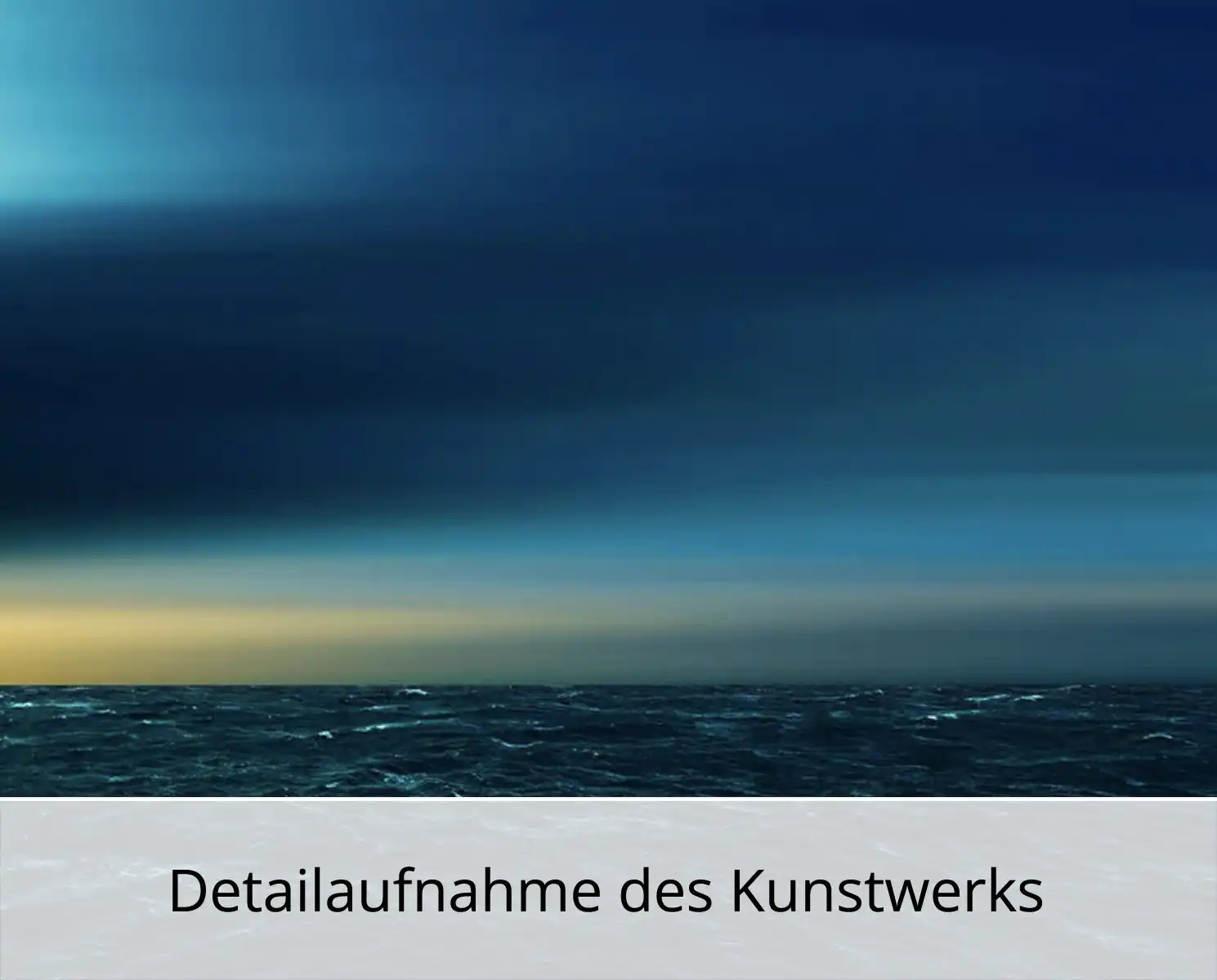 H. Mühlbauer-Gardemin: "Horizont in Blaugrün und Gelb", Zeitgenössische Digitalkunst, Edition