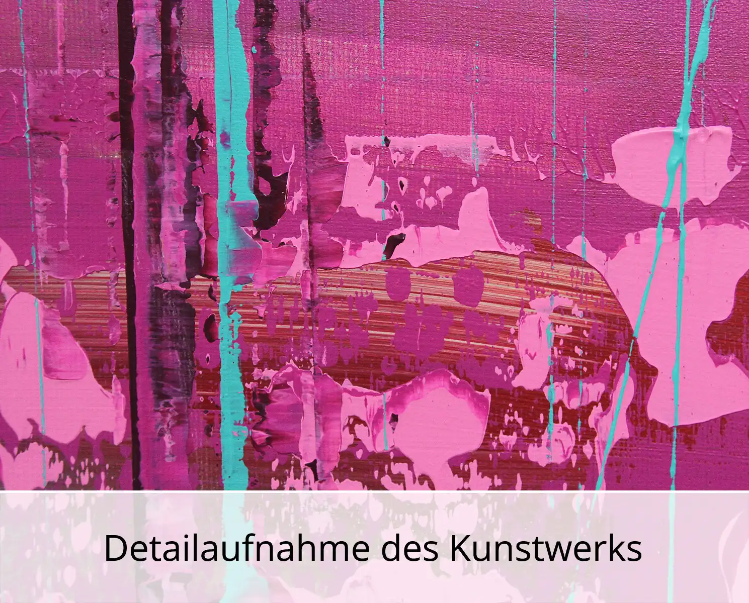 K. Sokoll: "Himbeereis bei Regen", Originalgemälde (Unikat)