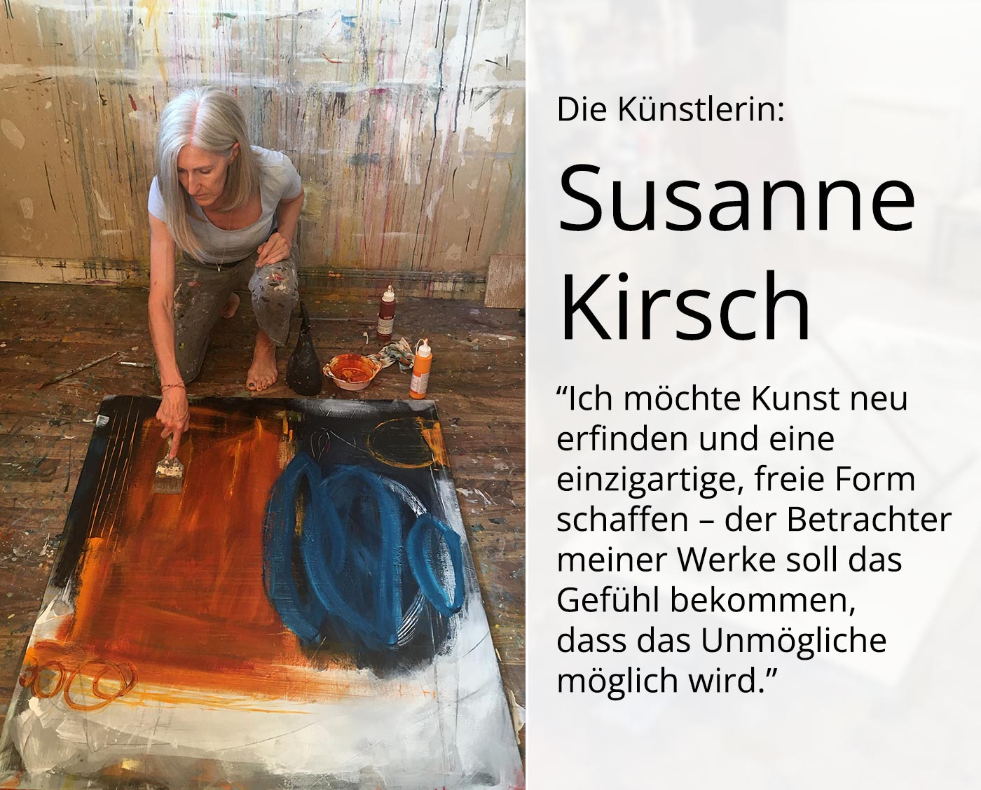 S. Kirsch: "Keep it Simple 2", Originalgemälde (Unikat) (A)
