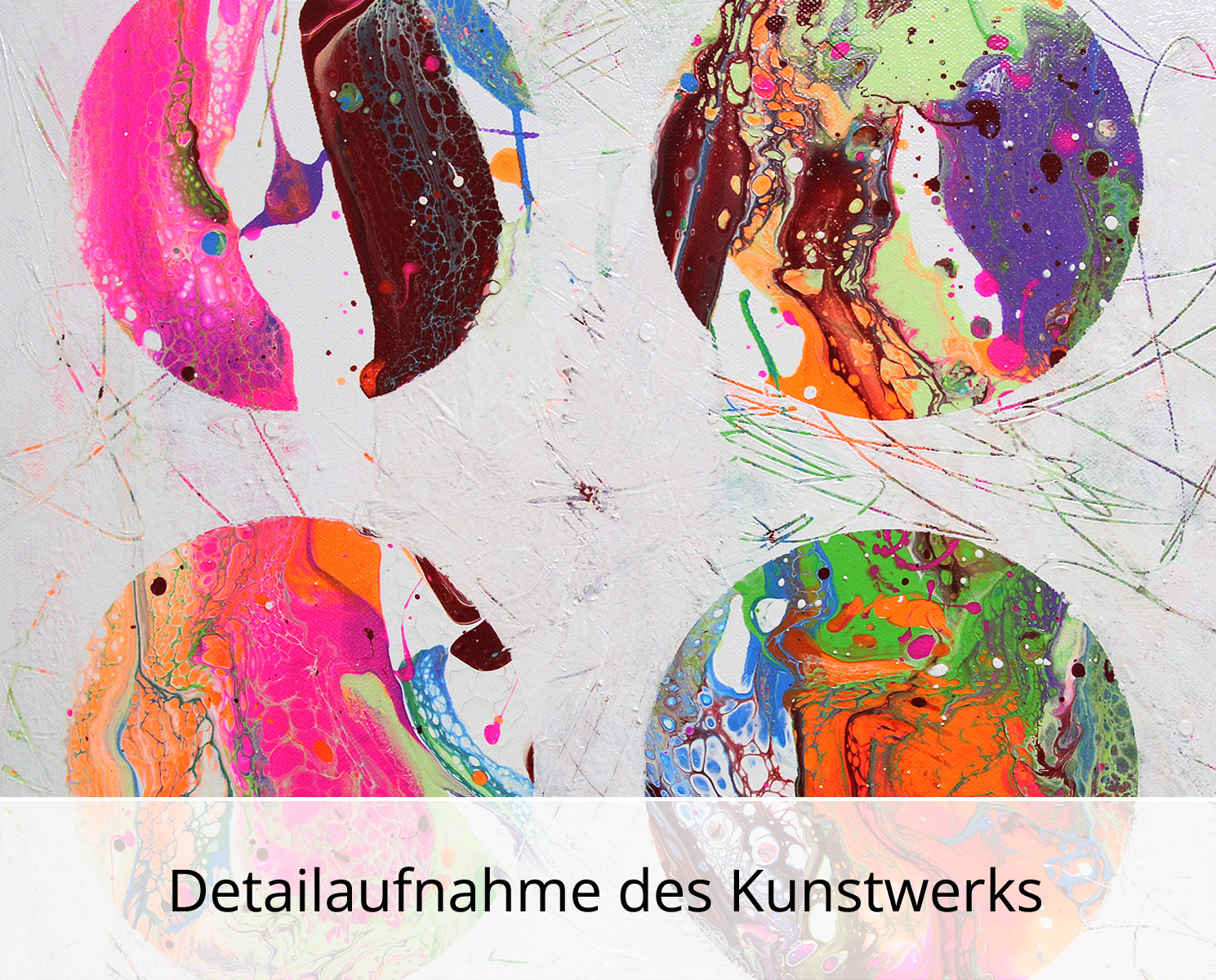 Abstrakte Malerei von Ewa Martens: Camouflage XIV, Original/Unikat
