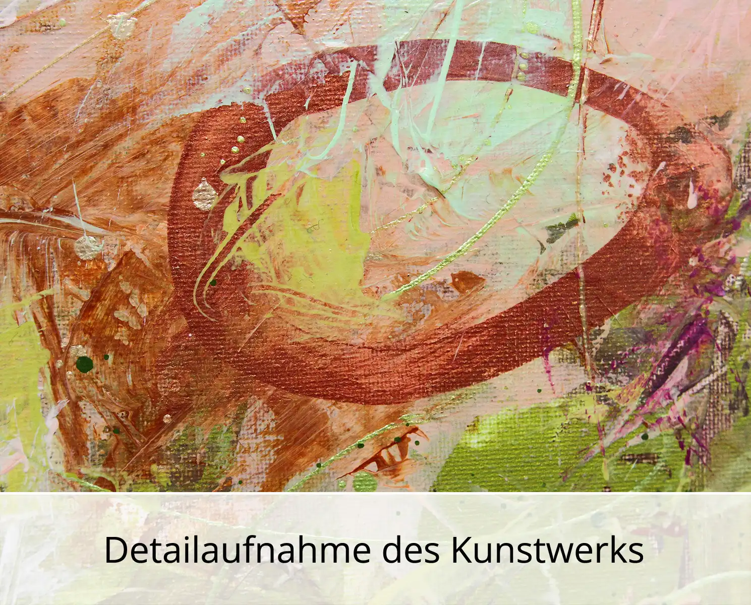 Abstrakte Malerei von Ewa Martens: "Fliederduft", Original/Unikat