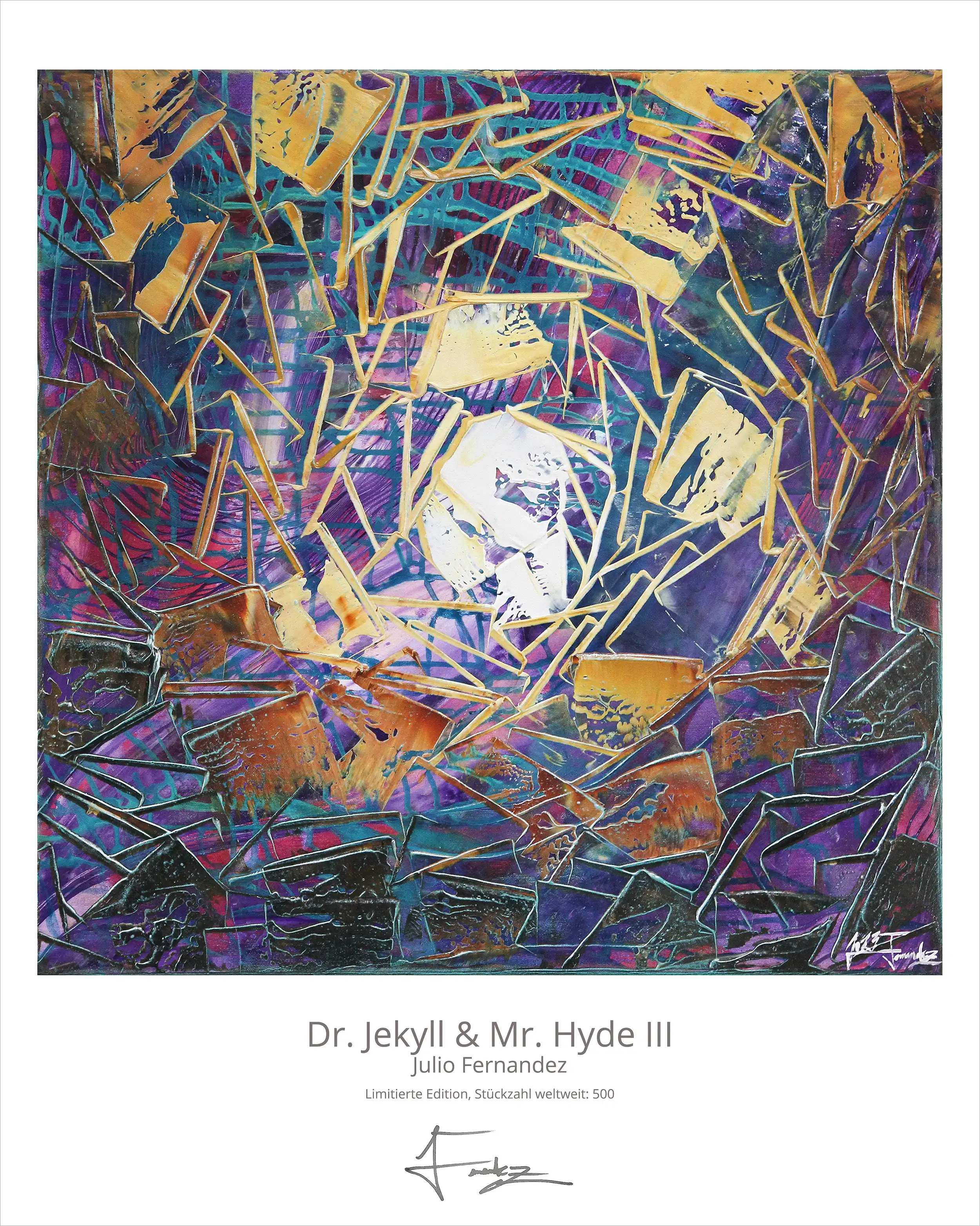 Limitierte Edition auf Papier, J. Fernandez "Dr. Jekyll & Mr. Hyde III", Fineartprint, Kollektion E&K