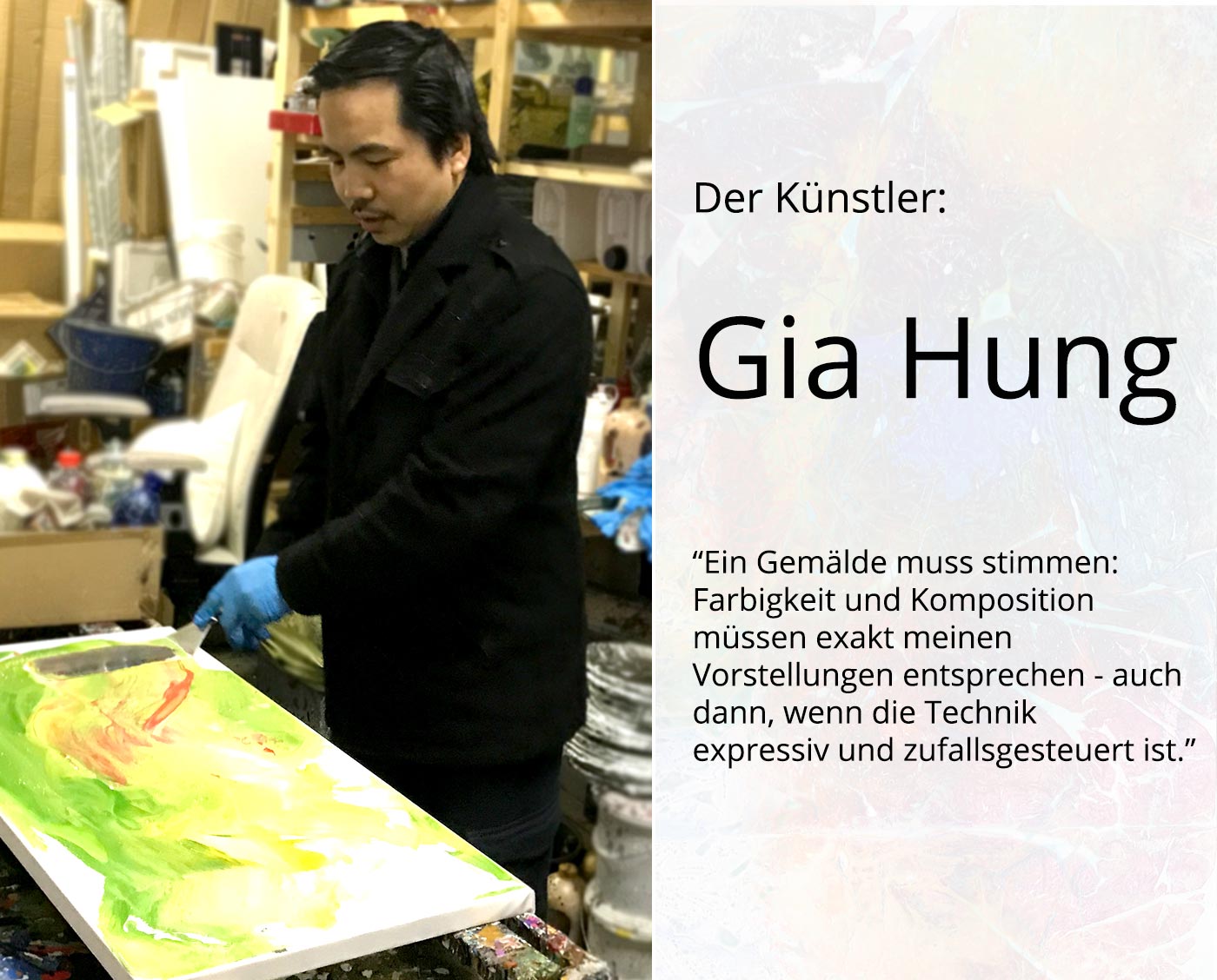 Sonderedition, Monatsgemälde als Kunstdruck v. Gia Hung: "Elementar III"